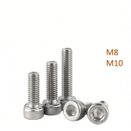 (1 pc) M8 and M10 Socket Cap Head Screw DIN  912 Stainless Steel AISI 304 (A2)