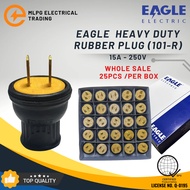 Eagle Heavy Duty Rubber Plug | 101-R | 15A-250V