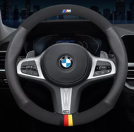 ล้อพวงมาลัยรถหนังสำหรับ BMW X1 X2 X3 X4 X5 X6 X7 M3 M4 M5 M6 1 2 3 4 5 6 7 Series E90 F01 F06 F10 F1
