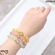 GSFMLO Bohemian Bracelet, Multicolor Lucky Korean Daisy Bracelet, Gifts Elastic Handmade Bracelet Bo