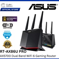 ASUS RT-AX86U PRO AX5700 DUAL BAND WIFI 6 GAMING ROUTER WITH 2.5G PORT, GAMING PORT, MOBILE GAME MOD