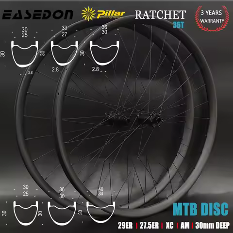 Goldix M370 Ratchet MTB Bike Carbon Wheel 29/27.5ER 30mm Deep 30/33/36/40mm Wide Tubeless Bicycle HG