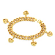 ZHULIAN BT5000  RANTAI TANGAN COCO LOVE GOLD PLATED EMAS ZHULIAN