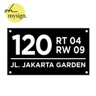 Acrylic House Number 30X17 Good House Number Plate House Number Raised
