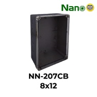 **ฝาใส** NANO กล่องกันน้ำ 5x10 6x8 8x8 8x12 สีขาว สีดำ กล่องพักสาย บ็อกพัก บ็อกพักสาย กล่องไฟ บ๊อกกั