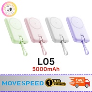 [B1F1] MOVESPEED L05 5000mAh 22.5W magnetic lightweight rotatable with Type C cable Power Bank