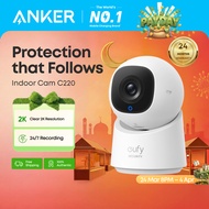 ANKER eufy C220 Indoor Camera 2K UHD with AI Tracking Real-Time Interaction Audio 360° Surveillance 