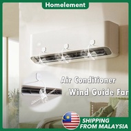 2PCS Set Air Conditioner Wind Guide Fan  Aircond windshield Adjustable Foldable Aircon Deflector