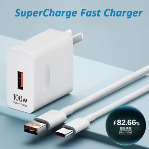 66W 100W For Honor Fast Charger EU US SuperCharge Adapter Usb Type C Cable For Honor 70 80 90 100 Pr