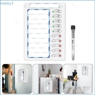 VAT1 Magnetic Checklist Board Dry Erases Chore Chart Sliding Morning Routine Chart