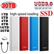 SSD   External Hard  Drive 16TB/30TB USB3.0 Hard Disk Portable 8TB Portable Hard Drive   4TB  Expans