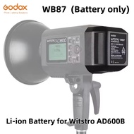 Godox WB87B Battery Pack 11.1V 8700mAh Compatible with AD600 AD600B AD600BM AD600M Studio Flashes - 