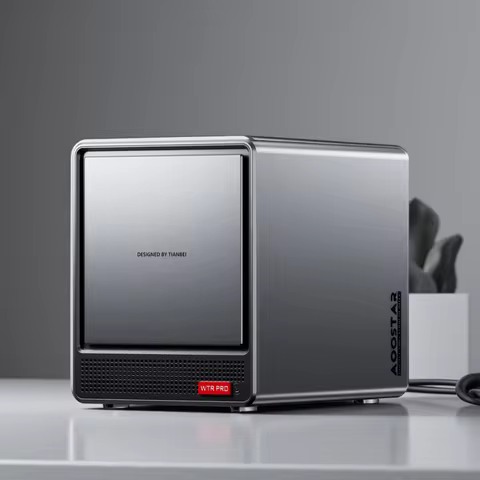 AOOSTAR WTR Pro N150 Mini PC & NAS 4-Bay Storage Dual 2.5G LAN Support Windows Linux Home Office Pri