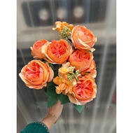 Silk flowers/ OHARA Rose Cluster with 7 premium flowers