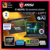 MSI LAPTOP Cyborg A15 AI GAMING B2HWFKG-082MY (RYZEN 7 260/16GB/512GB/15.6 FHD 144HZ/RTX 5060 8GB/RG