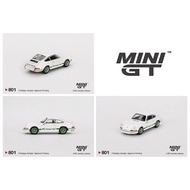 Mini GT 801 Porsche 911 Carrera RS 2.7 Grand Prix White with Green Livery