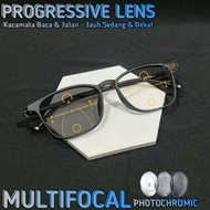 Anti-radiation Photochromic Progressive Glasses for Men/Women | Reading and Walking Glasses | Plus R