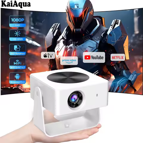 2025 T1pro Android 13 4K Projector 150ANSI Lumens Dual-band Wifi6 BT5.0 Auto Keystone Home Cinema Th