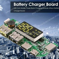 modul power bank powerbank fast charging 2.4a micro usb+type c usb .