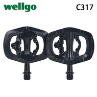 Wellgo C317 Aluminum Body Cr-Mo Spindle DU/Sealed 9/16" Bearing Bicycle Pedal Road MTB Bike Pedals w