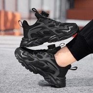 Children's Shoes Black White Campus Student Shoes Double Net Sports Shoes Lightweight Breathable Spo