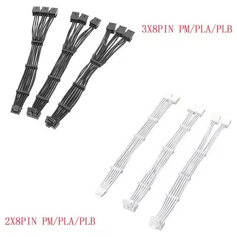 for RTX40 Series Graphics Card 2x 8Pin/3x 8Pin Female to 12VHPWR PCIE 5.0 16Pin ATX3.0 600W Power Su