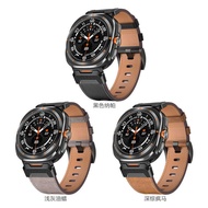 Suitable for Samsung watch Galaxy watch 7Ultra Crazy Horse Pattern Genuine Leather Strap Samsung wat