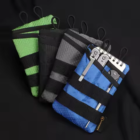 Portable EDC Tool Bag Oxford Lightweight Mini EDC Pouch Sundries Bag Foldable Wear Resistant Organiz