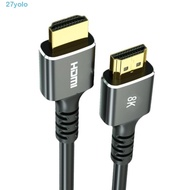 YOLO 8K HDMI Cable, 8K 2.1 Version HDMI 2.1 Cable, Convenient Projection Line High-definition High Speed HDMI Projection Cable for TV/Computer/Projector