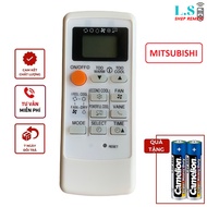Điều khiển điều hoà Mitsubishi 2 chiều mặt đen remote máy lạnh mítubishi electric mot bấm từ xa điều