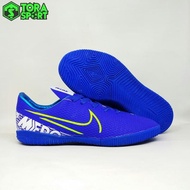 Sepatu Futsal Anak Nike Mercurial Vapor Biru List Putih Grade Original