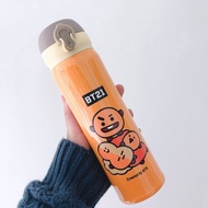 KPOP BTS BT21 Vacuum Cup Water Thermos Bottle Heat Preservation