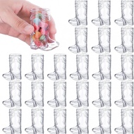 10 PCS Cowboy Boot Shot Plastic Mini Cups for Birthday Party Decoration Cowboys Bachelorette Xmas Pa