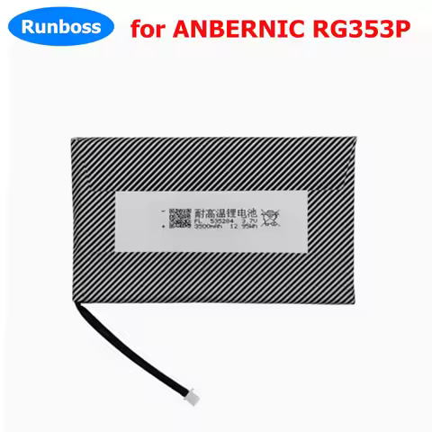 New 3.7V 535284 495284 3300mAh Li-Ploymer Battery for ANBERNIC RG353P Handheld Game Console
