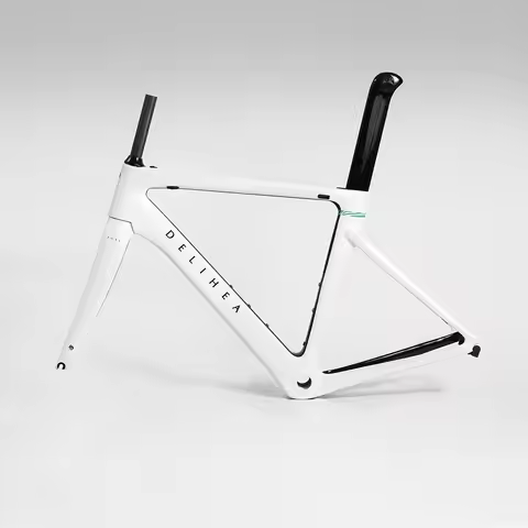 delihea FORE-Carbon Road Bike Frame,Cycling Bicycle Frameset,Mechanical Di2,Racing,Carbon Aero Frame