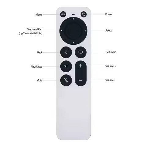 Remote Control for Apple TV, Media Streamer without Siri, 4K, 2nd Gen, A2540, A2584, New