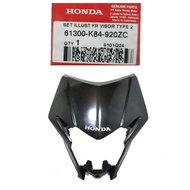 61300-K84-920ZC SET ILLUST FR VISOR COVER HEADLIGHT BLACK TYPE 2 CRF 150 L