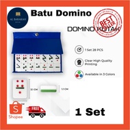 1 Set  Domino Stone Domino Game/ Domino Block/ Thick and thin domino/