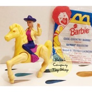 1994 McDonald's Mattel barbie 牛仔 麥當勞 老玩具 芭比娃娃 芭比 絕版玩具 古董玩具