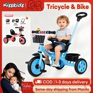 Bicycle Kid Tricycle Children Bicycle Baby Pedicab for 1-8 Year Old Boy and Girl