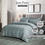 (New Arrival) Jean Perry Prestige Hotel 1200TC Egyptian Cotton Bedsheet Set I Fitted Sheet I Bedsheet Cover I Bedsheet Set - Pavia