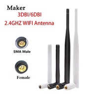 2Pcs Antenna 2.4GHz 5.8G 3dBi/6dBi Omni with RP SMA Male/Female Plug for Wireless Router Wholesale P