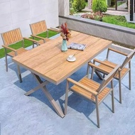 💥戶外桌椅outdoor tables and chairs  塑木  防腐  防水 防曬  休閒 室外  陽台 花園#戶外桌椅#桌椅#塑木