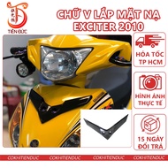 V-shaped Front Mask Mounted for Exciter 2010 Black Ex2010 Ex 2010 Cover 4 numbers 4s