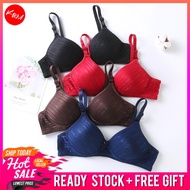 KM Women NY Size 34-38 B Cup Non-Wired Bra Daily Bra Lingerie [L34739]