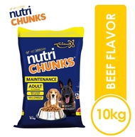 NUTRI CHUNKS MAINTENANCE ADULT BEEF 10KG