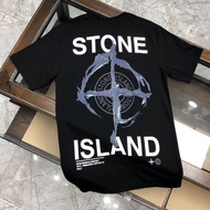 READY STOCK Stone Island T-Shirt Premium Cotton Stone Island Classic Print Design Short Sleeve Tshir