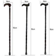 🚓Hot Sale Self-Produced Solid Wood Crutches Wooden Alpenstock Elderly Gift Faucet Crutches Brown Gourd Crutches