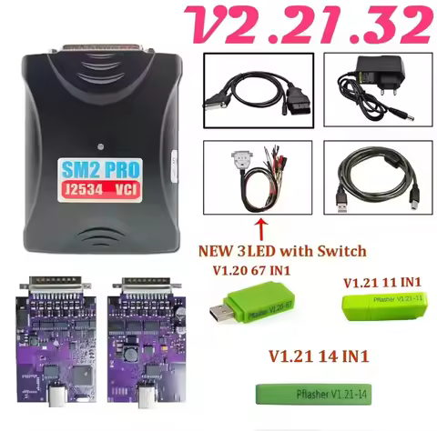 2026 Newest SM2 ProMax V2.21.32 J2534 VCI Pcmflash ECU Programmer 2534 Full Kit For Toyota All Cars 