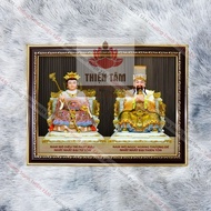 Jade Emperor-Dia Mau wall painting 36x48cm, glossy fabric, genuine composite frame